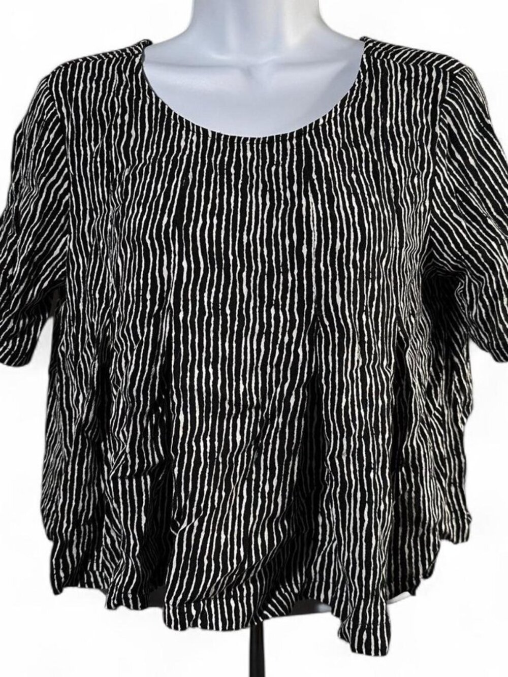 ASTR Exotically Imperfect Striped Crop Top